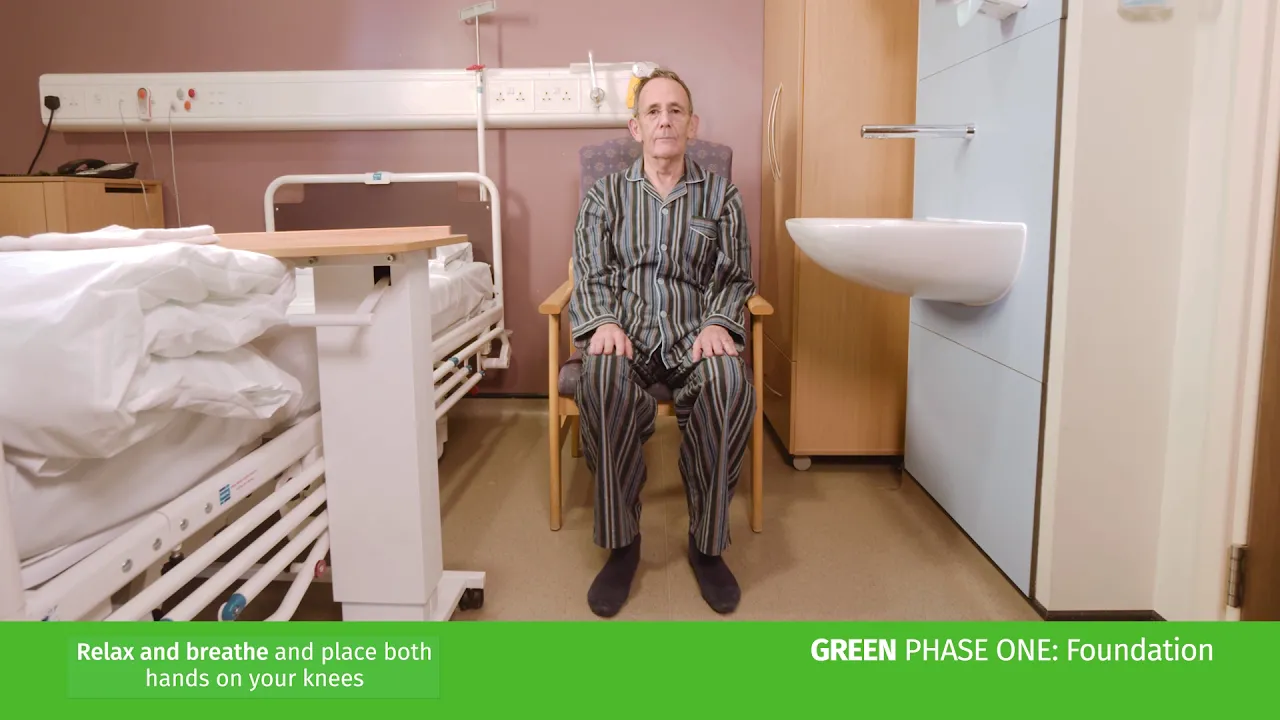 a man sitting on a chair